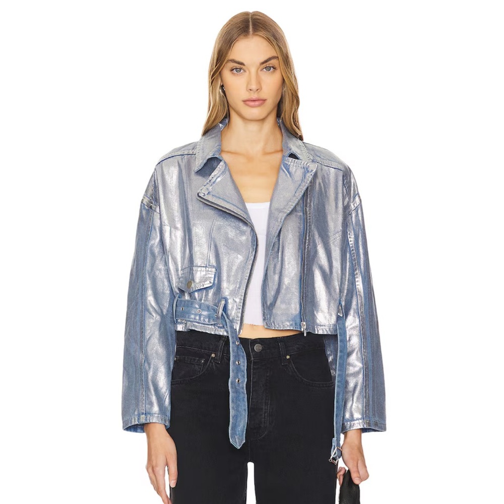 Hensely Jacket in Silver size XS New!